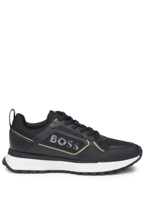 BOSS logo-print sneakers - Black