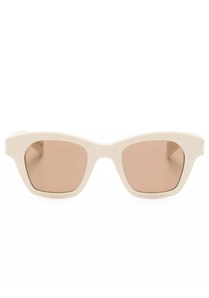 Saint Laurent Eyewear SL 592 square-frame sunglasses - Neutrals