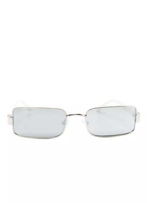 Linda Farrow rectangle-frame metallic sunglasses - Silver
