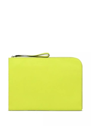 Valextra zip-up clutch bag - Yellow