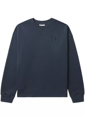 Maison Kitsuné Bold Fox Head-patch sweatshirt - Blue