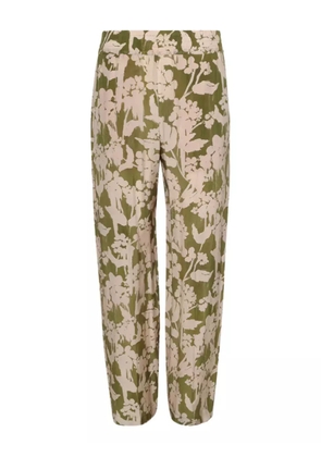 Victoria Beckham floral-print trousers - Green
