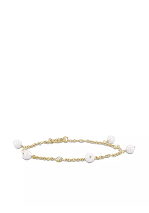 Pragnell 18kt yellow gold pearl and diamond bracelet