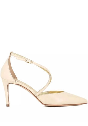Antonio Barbato Maestri Veneziani 80mm cross-strap pumps - Neutrals