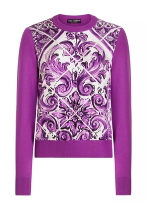 Dolce & Gabbana silk jumper - Purple