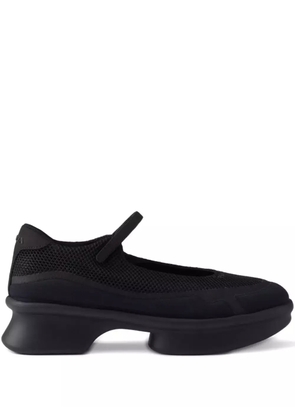 Prada mesh-panels ballerina flats - Black