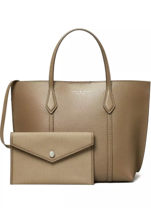 Tory Burch textured leather tote bag - Brown