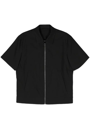 Neil Barrett zip-up short-sleeve shirt - Black