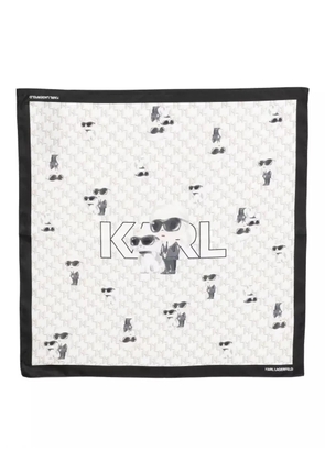 Karl Lagerfeld Ikon scarf - White