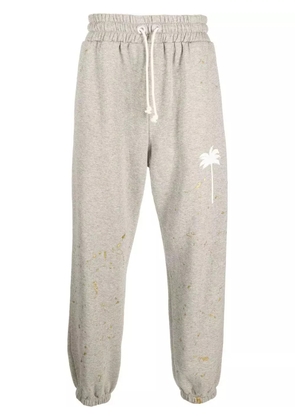 Palm Angels paint splatter track pants - Grey