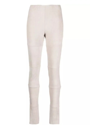 Kristensen Du Nord panelled suede leggings - Neutrals