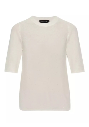 Fabiana Filippi sequin-detail T-shirt - Neutrals