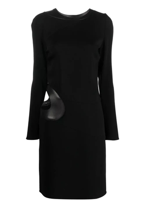 TOM FORD cut-out long-sleeved dress - Black