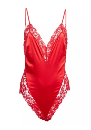 Fleur Du Mal Venus lace teddy - Red