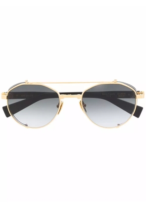 Balmain Eyewear round-frame sunglasses - Gold