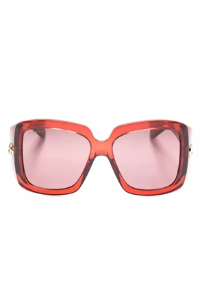 Gucci Eyewear square-frame sunglasses - Red