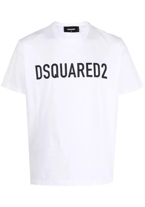 DSQUARED2 logo-print cotton T-shirt - White