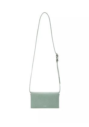 Jil Sander All-Day snakeskin-effect shoulder bag - Green
