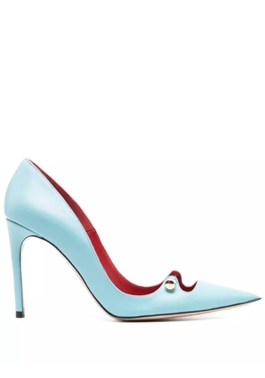 HARDOT More 100mm leather pumps - Blue