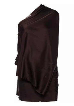 Rick Owens one-sleeve top - Brown