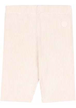 Sporty & Rich SRHWC ribbed-knit shorts - Neutrals