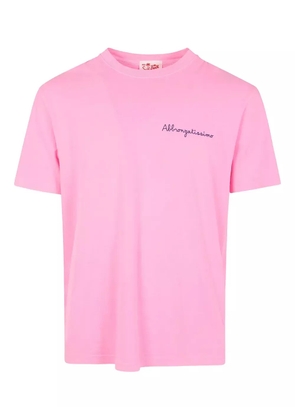 MC2 Saint Barth embroidered cotton t-shirt - Pink
