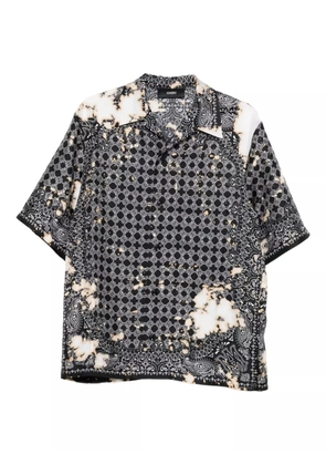 AMIRI silk bandana-print shirt - Black