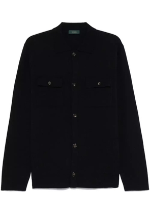 Zanone virgin wool cardigan - Blue