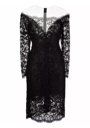 Dolce & Gabbana lace-detail mini dress - Black