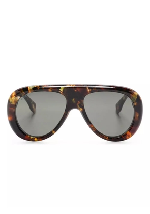 Gucci Eyewear pilot-frame sunglasses - Brown