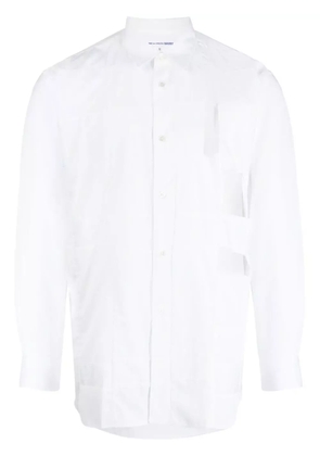 Comme Des Garçons Shirt panelled cut-out cotton shirt - White
