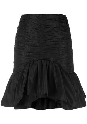 Patou Bloom ruffled miniskirt - Black