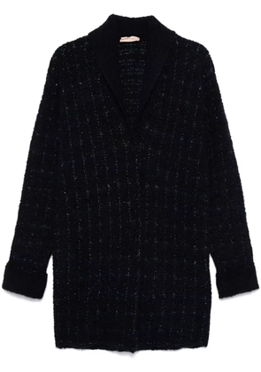 TWINSET check-pattern cardi-coat - Blue