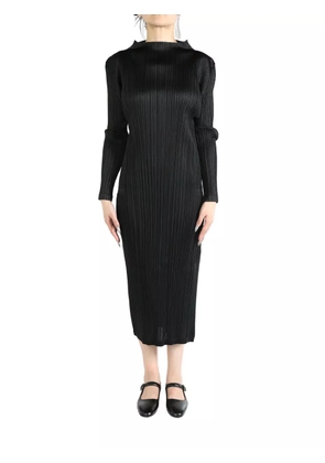 Pleats Please Issey Miyake plissé midi dress - Black