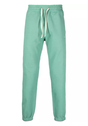 Paura drawstring cotton track pants - Green
