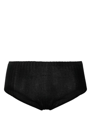 A. ROEGE HOVE ribbed knitted briefs - Black
