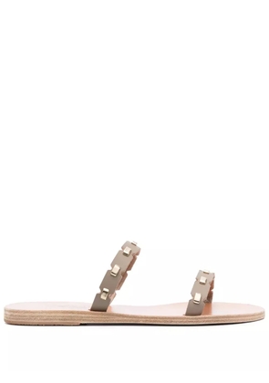 Ancient Greek Sandals Kara leather slides - Neutrals