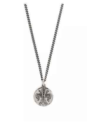 Emanuele Bicocchi coin-pendant necklace - Silver