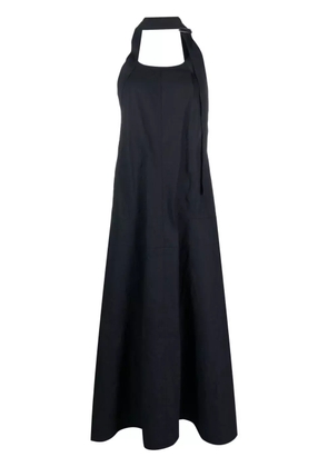 Studio Nicholson open-back flared long dress - Blue