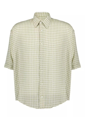 AMI Paris gingham-print shirt - Neutrals