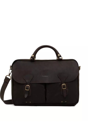 Barbour waxed cotton briefcase - Brown
