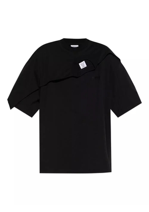 VETEMENTS layered-panel T-shirt - Black