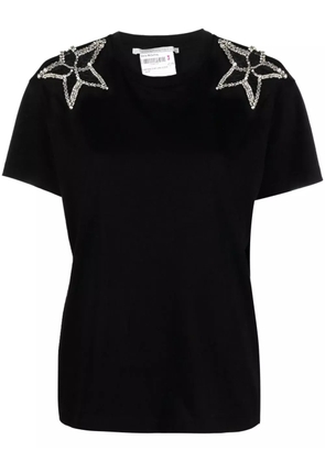 Stella McCartney crystal-embellished short-sleeved T-shirt - Black
