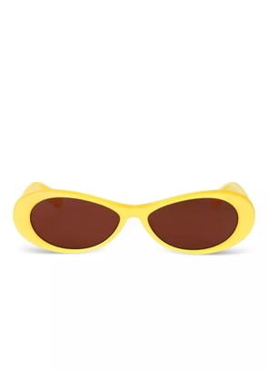 Jacquemus oval-frame sunglasses - Yellow