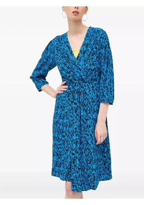 BOSS abstract-print mini dress - Blue