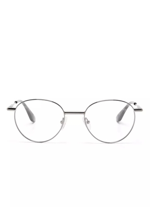 Alexander McQueen Eyewear round-frame glasses - Silver