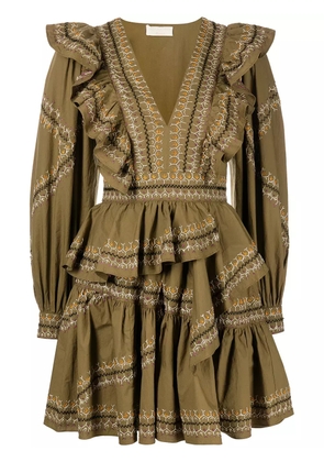 Ulla Johnson Anais embroidered evening dress - Green