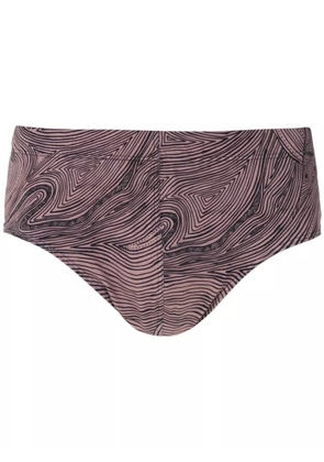 Amir Slama Marajoara print trunks - Neutrals