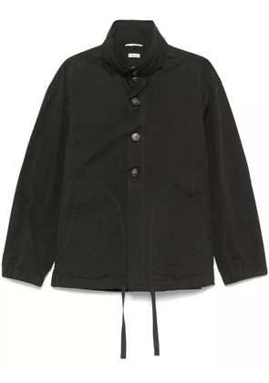 Thom Browne waxed hooded jacket - Green