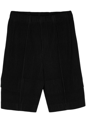 Homme Plissé Issey Miyake Cargo plissé-effect shorts - Black